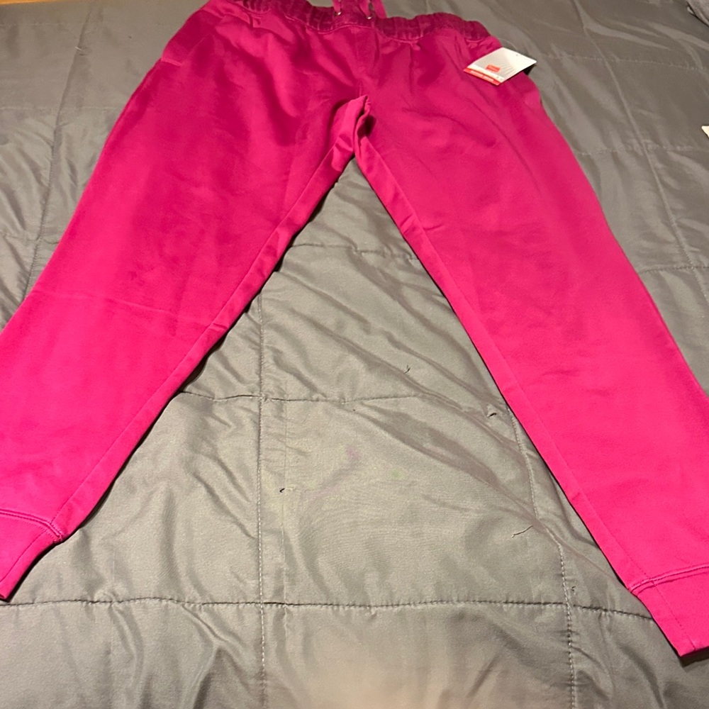 Hanes Women's Vibrant Pink Joggers